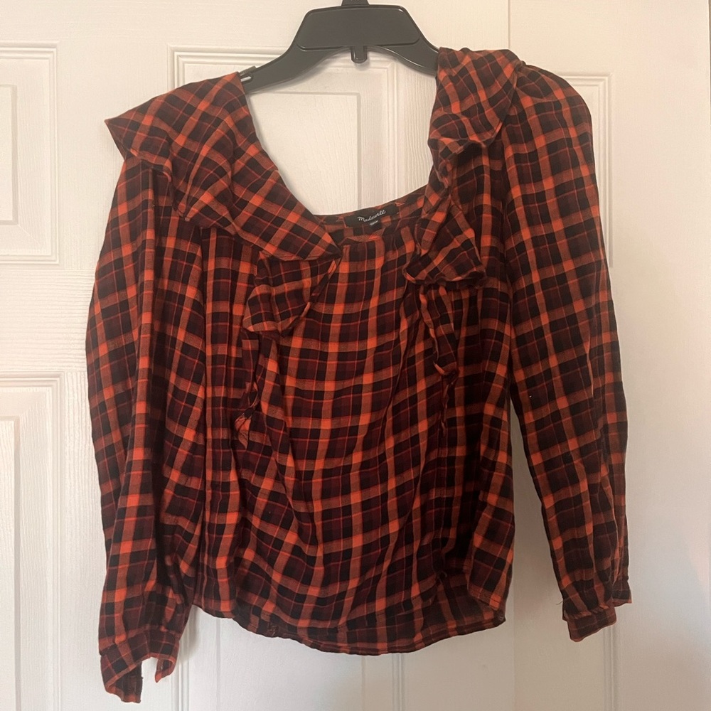 Madewell plaid top